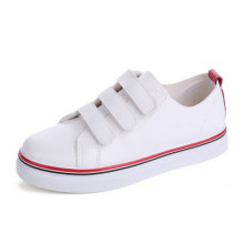 Hot Sales PU Upper Girl′s Shoes with Magic Tape (NF-4)
